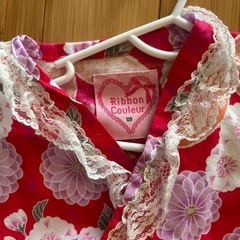 ゆかた　女の子　中古　　120cmの画像