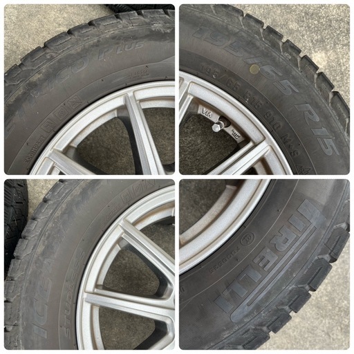 セレナ スタッドレスタイヤ 15インチ 4本セット 195/65R15 2018年製造 