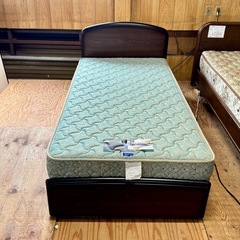 A1640🌟配送♻️設置可能‼️シングルベッドマットレスセット🌟の画像