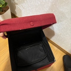 収納スツール　椅子　足掛けの画像
