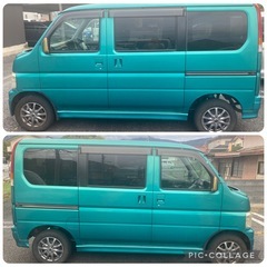 月々払可　ホンダ　バモス　貨物　税金安　グリーンの画像