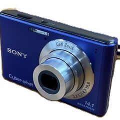 SONY ソニー Cyber-shot サイバーショット DSC-W550 ブルー バッテリー2つ バッテリーチャージャー付 動作確認済の画像