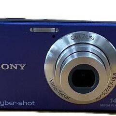 SONY ソニー Cyber-shot サイバーショット DSC-W550 ブルー バッテリー2つ バッテリーチャージャー付 動作確認済の画像