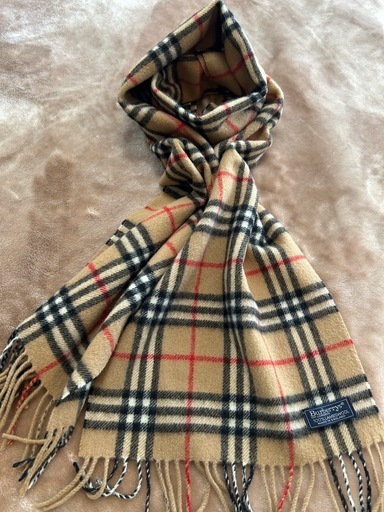 burberrys バーバリーズマフラー ストール ショール スカーフbrownブラウン茶色ベージュノバチェック LAMBSWOOL　ウール毛100％ 縦175センチ横31センチ フリンジ6.5センチイングランド製イギリス製英国製レディースメンズユニセックス