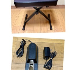 ヤマハ 電子ピアノ P-45 台、ペダル付   の画像