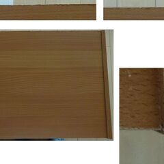 カラーボックス　３段／薄茶（木目調）の画像