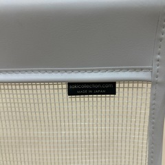 手荷物入れメッシュ✖️レザーホワイトの画像