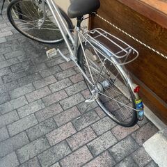 リサイクルショップどりーむ荒田店　No533 自転車　シティサイクル　２７インチ　BRIDGESTONE　ギア内装三段切替　LEDオートライト付きの画像