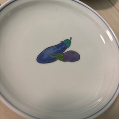 有田焼皿茄子柄の画像