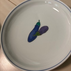 有田焼皿茄子柄の画像