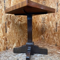 C(7566) 直接引き取り限定 木製 テーブル W550D550H760mm 中古 飲食店 店舗用 家具 大阪の画像