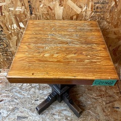 C(7566) 直接引き取り限定 木製 テーブル W550D550H760mm 中古 飲食店 店舗用 家具 大阪の画像