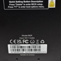 中古良品ミニPC Beelink SER5 PRO Windows11 AMD Ryzen 7 5850U メモリ32GB SSD2TB 無線の画像