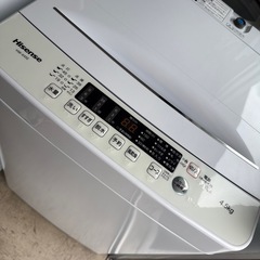 2024年　ハイセンス  洗濯機　4.5kg　の画像