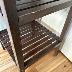 再値下げしました！IKEA コーナーラック　シェルフ　ブラウン　オープンラック　飾り棚の画像