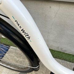🌈超容量12.3Ah 🌈pas with パスウィズ　電動自転車　電動アシスト自転車　26インチ 101011の画像