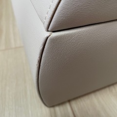 グレー アクセサリーケース 持ち手付きの画像