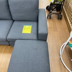 ☆ドリーム荒牧店☆ジモティー割引有☆カウチソファ　現状販売の画像