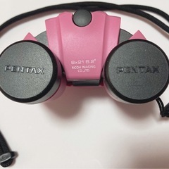 【美品】PENTAX 双眼鏡 タンクロー UP 8×21 ピンク 高性能 軽量 ライブ・観劇に最適の画像