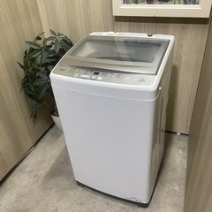 💥激安💥❗️配送•設置🉑❗️♻️処分撤去♻️AQUA 7KG洗濯機　2021年 AQW-GP70JJの画像