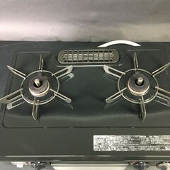 Rinnai/リンナイ 都市ガス用 ガステーブル RT34NJH 2021年製 ブラック/黒 ガラストップ 左強火 25j菊の画像