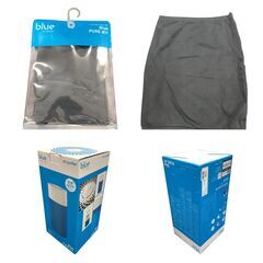 25R395 ジ4 Blue PURE 411 空気清浄機 交換用フィルターカバー付き 中古品の画像