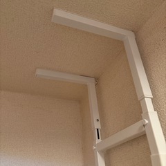 ニトリ　わずかなすき間を収納に つっぱり洗濯機ラック(ホワイトウォッシュ BH07)の画像