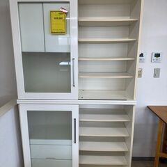 J3054　【リユースのサカイ柏店】　キッチンンボード　ホワイト　レンジ台　収納の画像