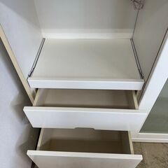 J3054　【リユースのサカイ柏店】　キッチンンボード　ホワイト　レンジ台　収納の画像