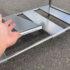 札幌市◆厨房 ２槽シンク / 流し台◆横100×奥60×高さ80+15■クリナップ キッチンの画像