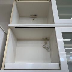 J3054　【リユースのサカイ柏店】　キッチンンボード　ホワイト　レンジ台　収納の画像