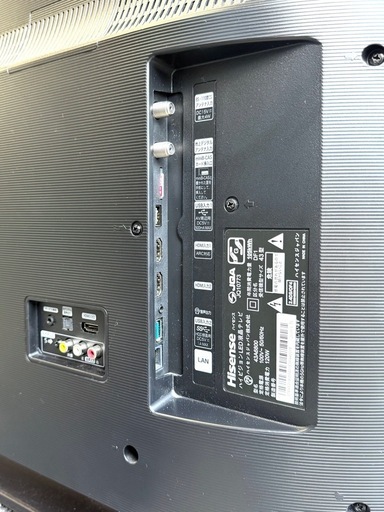 札幌市内配送可 美品 19年製 Hisense ハイセンス レグザエンジンNEO搭載 43V型4K液晶テレビ 43A6800