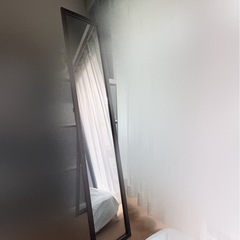 木目調 姿見 ブラウンの画像