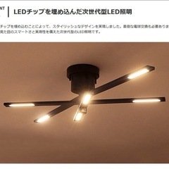 【新品未使用】シーリングライト ブラック又はホワイト 電気 オシャレの画像