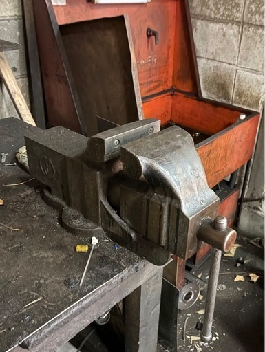 万力 ナベヤ 卓上 バイス 150