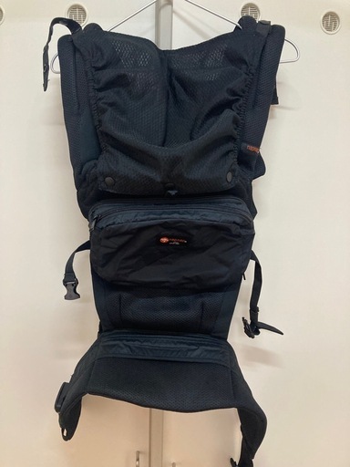 美品】ナップナップ napnap 抱っこ紐 メッシュ ブラック ジェラピケ