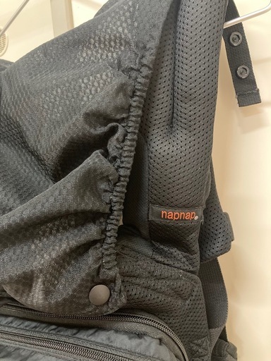 【美品】ナップナップ napnap 抱っこ紐 メッシュ　ブラック　ジェラピケ