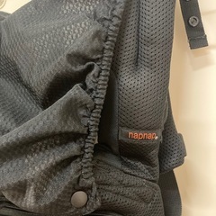 【美品】ナップナップ napnap 抱っこ紐 メッシュ　ブラック　ジェラピケの画像