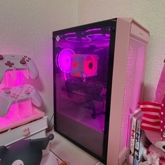 ゲーミングデスクトップPC RTX 3070 ピンクケースの画像