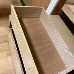 押し入れタンス　前後二重引き出しの画像
