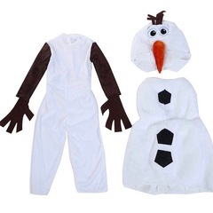 
【新品】オラフ アナと雪の女王 コスプレ 仮装 100〜110cm Mサイズ ハロウィンの画像