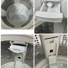 R084 ☀️ ジモティー限定特別価格！ HITACHI 洗濯機 （洗濯8.0㎏) 18年製 BW-V80B ⭐ 動作確認済 ⭐ クリーニング済の画像