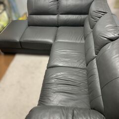 本革カウチソファ　定価17万前後　ニトリの画像