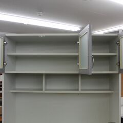 格安オススメ！ レンジボード 幅120×奥行44×高さ205㎝ コンセント付き キッチンボード 食器棚 収納家具 キッチン収納 札幌 手稲の画像