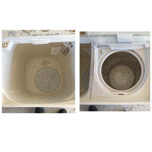 AQUA　二層式洗濯機　4.5kg　AQW-N451　2017年製