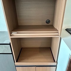 未使用 ニトリ レンジボード コパン T 60BR DBR RE1860 レンジ台 幅60cm X奥行40cm高さ181cmの画像
