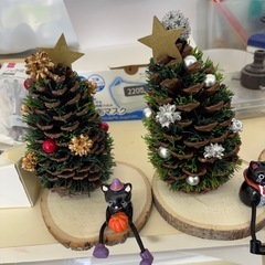 ハンドメイド👻松ぼっくりクリスマスツリーの画像