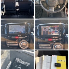 🉐全コミお買い得車‼️H23 ダイハツ タントカスタムRS ターボ👌車検満タンR9/10👍最上級グレード⤴️後期型❗️⭕️ETC❗️👌片側パワースライドドア👌大人気⭕️TV/ナビ🗺️Bluetooth📱ETC💡スマートオートキー🔑 そのまま乗って帰れます🉐の画像