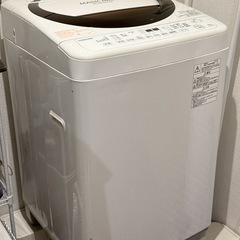 【動作良好】TOSHIBA 洗濯機 6kg 2015年製 magic drum 使用感あり 引き取り限定 の画像