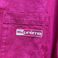 ジモティ割引有★【ジャングルジャングル岸和田店】SUPREME　シュプリーム　デニムシャツ　ピンク　南大阪 岸和田市 貝塚市 泉佐野市 和泉市 忠岡町 熊取町の画像